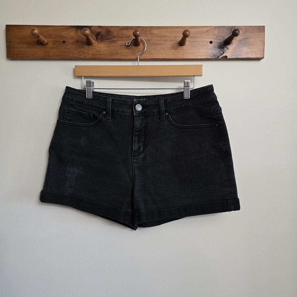 Time and Tru Black Denim Jean Shorts